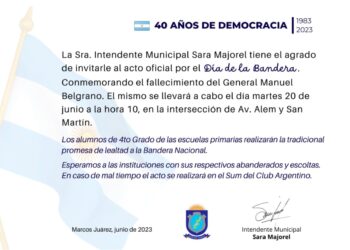 Acto del «Día de la Bandera»