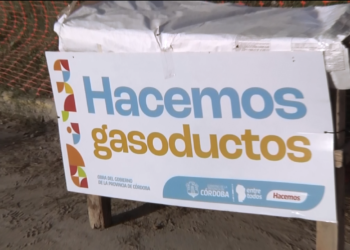 Avance del gasoducto en el Parque Industrial