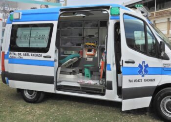 Ambulancia 0 Km adquirida por la Cooperadora Hospital Dr. Abel Ayerza