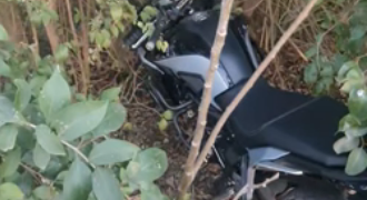 Recuperó moto YAMAHA 700cc escondida en un monte