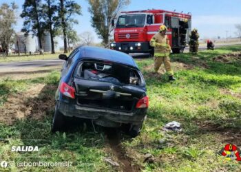 Despiste en Ruta 9 al Este, a 5 km de Marcos Juárez