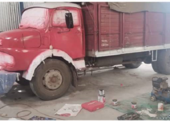 Laborde: secuestraron camión robado en Chivilcoy cuando estaba siendo pintado