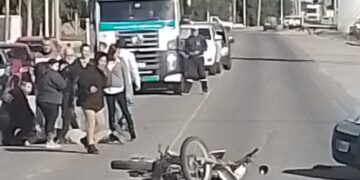 Accidente con una moto involucrada en Ruta nº 9 y Monetto