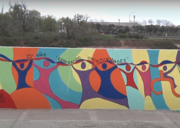 Mural por los 35 años del Taller Protegido Ce.Ca.L