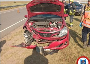 Leones: accidente en solitario en Autopista Córdoba-Rosario