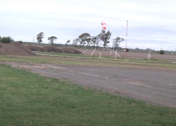 Avanzan las obras en la pista del Aeródromo