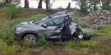 General Roca: accidente por alcance, con una víctima fatal, en el km 402 de Autopista Córdoba-Rosario