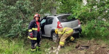 Accidente en RN 9 a la altura del Cementerio Parque