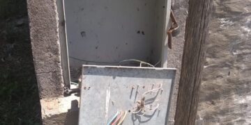 Robaron más de 50 metros de cable trifasico del Prado Español