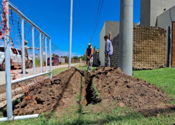 Comenzaron las obras de gas anunciadas