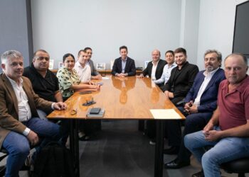 Manuel Calvo recibió a intendentes de los departamentos Marcos Juárez y Cruz del Eje