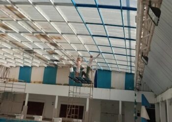 Mejoras en la pileta climatizada del Club San Martín