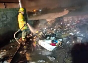 Leones: incendio en la Planta de Reciclaje