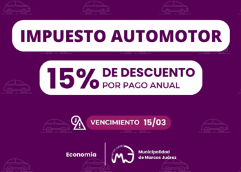Impuesto Automotor: descuento por pago anual