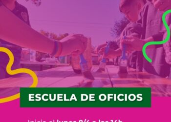 Escuela de Oficios: inicia el próximo lunes