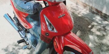 Robaron una Corven 110cc roja, casi nueva