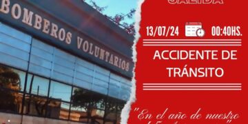 General Roca: accidente de tránsito en Autopista km 422 (Córdoba-Rosario)