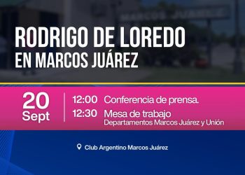 Rodrigo De Loredo llega a Marcos Juárez