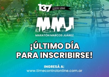 Hoy finaliza la inscripción para la Maratón Marcos Juárez