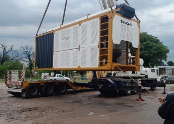 Llegó a Marcos Juárez la planta productora de asfalto