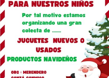 El merendero ‘Contá Conmigo’ realizará una colecta de juguetes