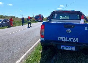 Monte Buey: un despiste en solitario dejó dos mujeres con heridas leves