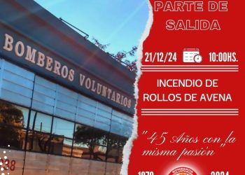 General Roca: bomberos combatieron un incendio de rollos de avena