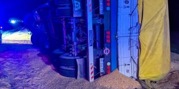 Accidente en Autopista: dos camiones sufrieron un choque por alcance