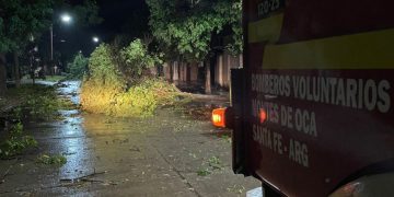 Un fuerte temporal azotó Montes de Oca y la región