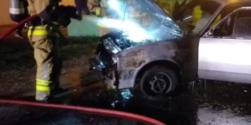 Corral de Bustos: se incendió un automóvil en el Polideportivo