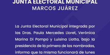 La Junta Electoral dio a conocer su horario de atención
