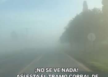 Precaución: piden conducir con cuidado en la región por bancos de neblina