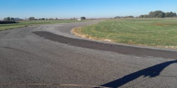 Renace el Autódromo Juan Oria: comenzaron las obras de reasfaltado