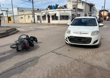 Bell Ville: dos heridos tras chocar una moto con un automóvil