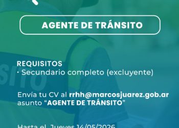 Búsqueda laboral: agente de tránsito