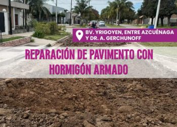 Se realizan diferentes obras de repavimentación en la ciudad