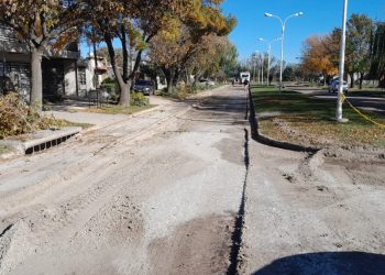 Comenzó el asfaltado de calle Lardizábal