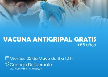 Se realizará una jornada de vacunación antigripal gratuita
