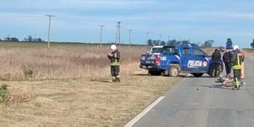 Accidente fatal en Ruta 15: un motociclista falleció al chocar con una monotolva