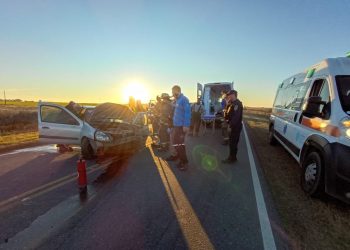 Accidente en Ruta 3: tres heridos tras chocar 2 automóviles