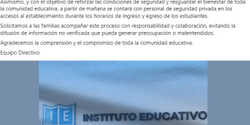 El IEEL reforzará sus medidas de seguridad en el ingreso al establecimiento