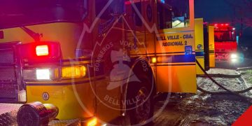 Bell Ville: bomberos combatieron un incendio de una casa