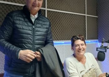 Encuentro ocasional: coincidieron Verónica Crescente y Pedro Dellarossa en Panorama