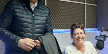 Encuentro ocasional: coincidieron Verónica Crescente y Pedro Dellarossa en Panorama