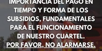 Bomberos realizarán un toque de sirena para exigir el pago de subsidios