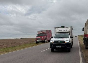 Un camionero se descompensó sobre Ruta Provincial 3