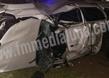 Accidente en Ruta 6: un automóvil chocó a un corredor y el acoplado de un camión