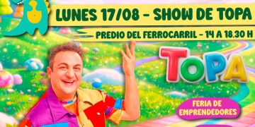 Llega el show de Topa para festejar el Día del Niño