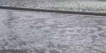 ¿Se adelantó Santa Rosa?: Cayó granizo en Marcos Juárez