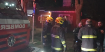 Salida de bomberos por un incendio en zona sur